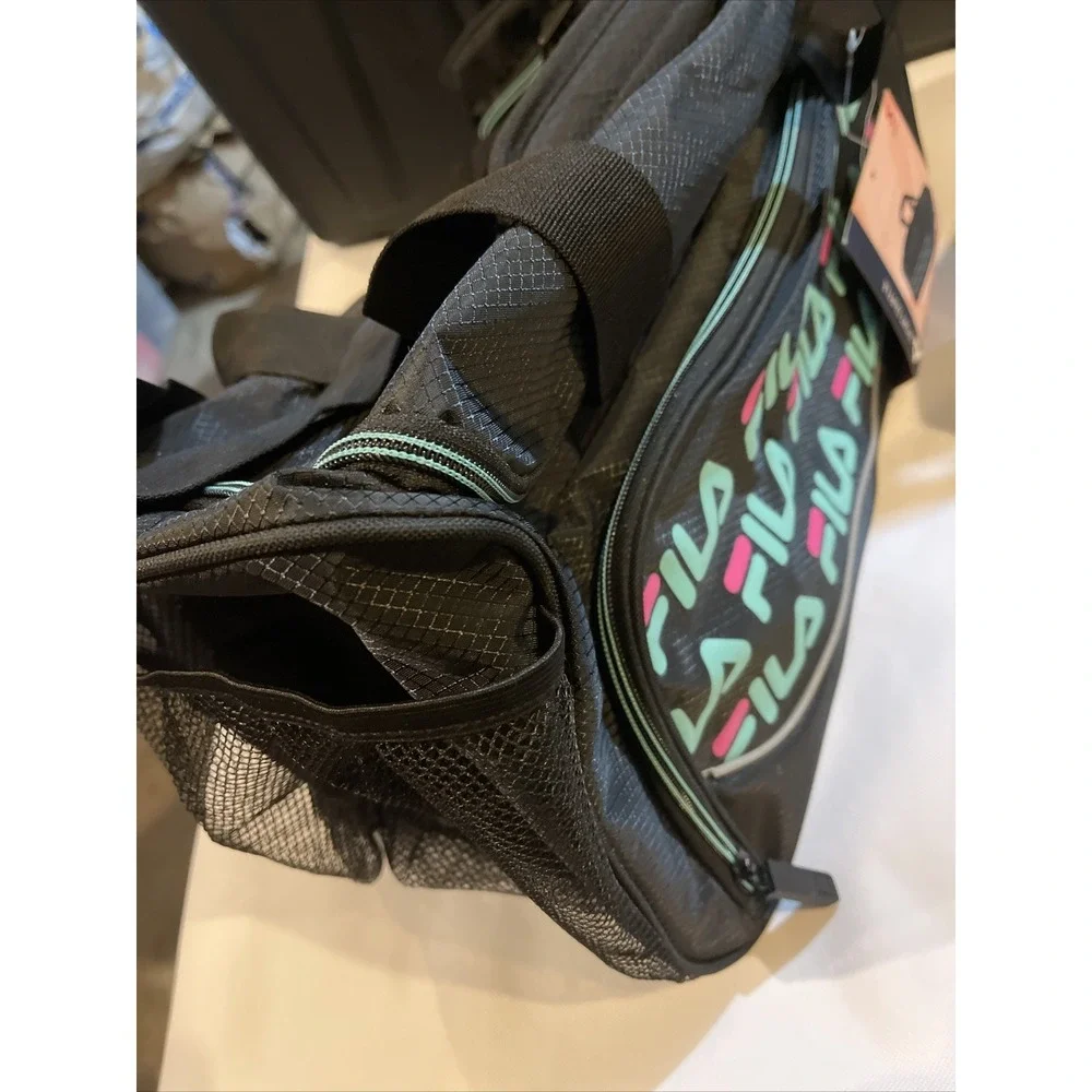 Fila Sport Duffel Bag‎ Black/Green Logo 19